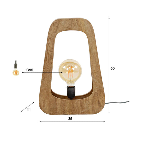 Tischlampe „Bray“ – Natürlich und Modern - Prime Möbel