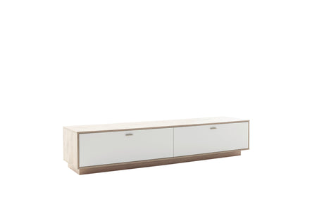Santerno TV- Element Weiss/Viking Oak 210x50cm Prime Möbel