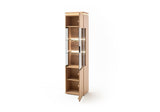 BARCELONA Vitrine R Eiche Massiv 50 x 204 x 37 cm Prime Möbel