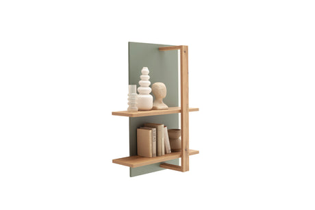 Moniz Wandregal Salbei Grün&Eiche 96 cm x 26 cm Prime Möbel