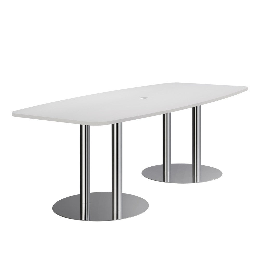 Konferenztisch Meeting, BxT 2.200 x 1.050 mm, grau Red Line