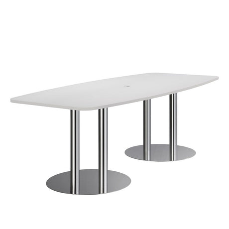 Konferenztisch Meeting, BxT 2.200 x 1.050 mm, grau Red Line