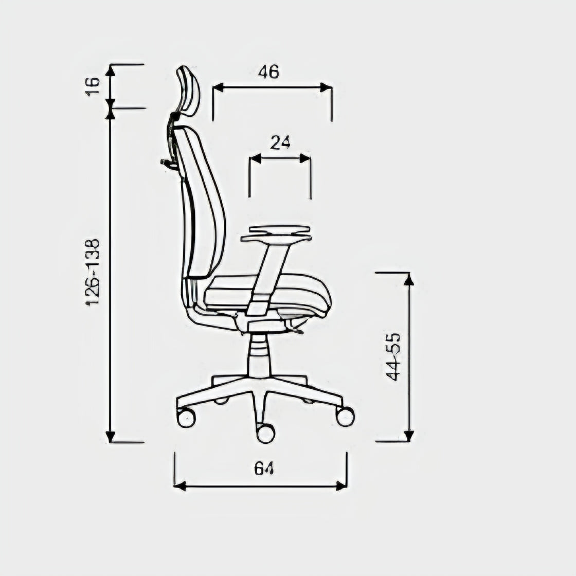 Bürodrehstuhl Premium 1 mit Polsterrücken, Kopfstütze Dynamisches Sitzen auf hohem Niveau Prime Möbel