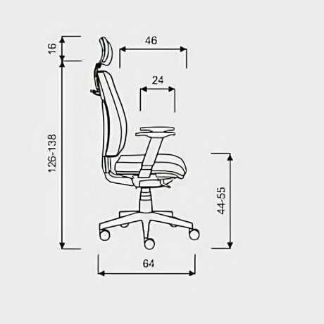 Bürodrehstuhl Premium 1 mit Polsterrücken, Kopfstütze Dynamisches Sitzen auf hohem Niveau Prime Möbel