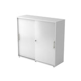 Schiebetürschrank 3OH 120cm RE Weiss/Weiss - Prime Möbel