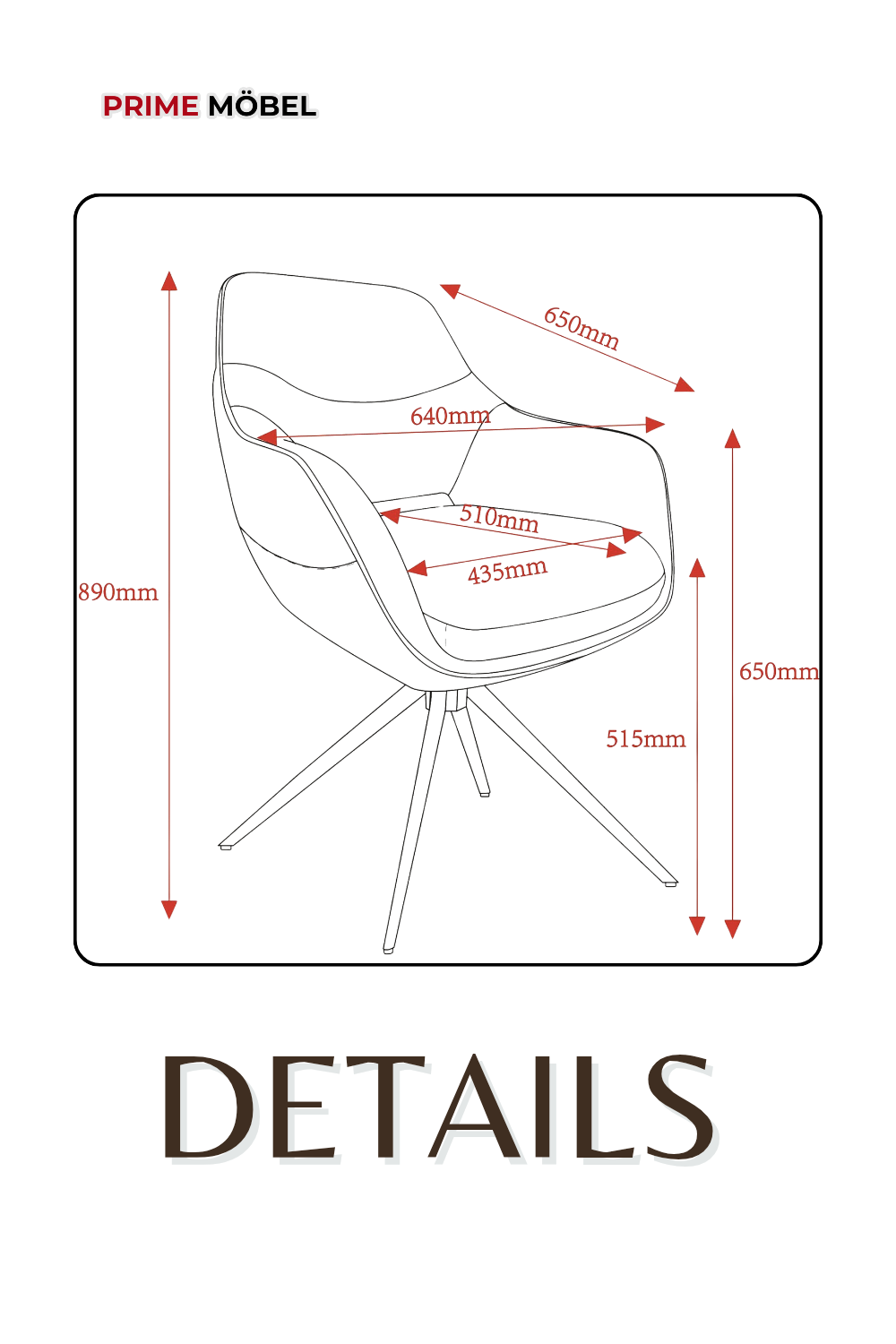 Hermann Armelehnstuhl 360 Grad Drehbar beige