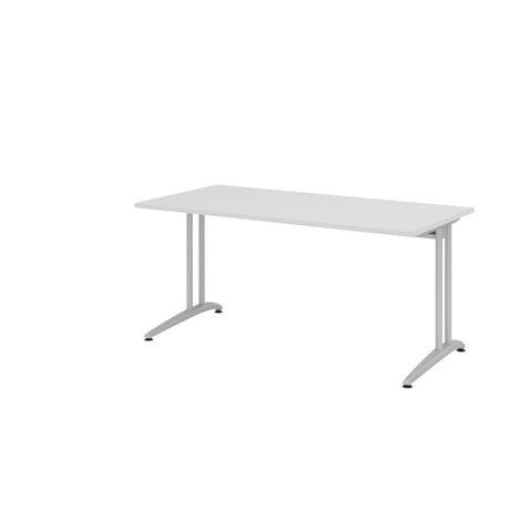Büro-Schreibtisch Akzent, C-Fuss Gestell,Hx BxT 740 x 1.800 x 800 mm, grau - Prime Möbel