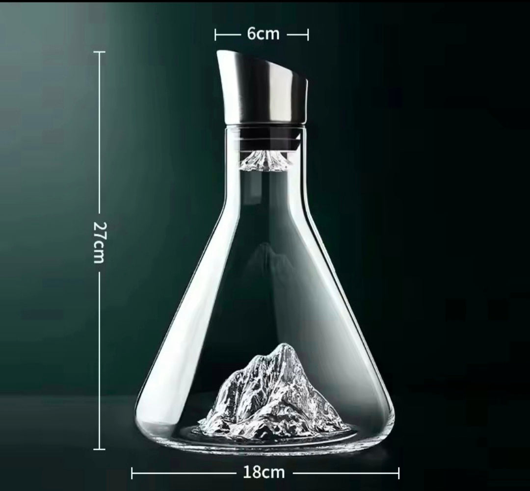 Prime Weinkaraffe Handgefertigt 1500ml SKULPTURALE GEBIRGE