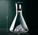 Prime Weinkaraffe Handgefertigt 1500ml SKULPTURALE GEBIRGE