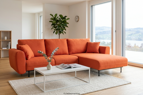Loris Ecksofa L 290x165cm orange