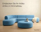 Artiko Ecksofa Himmelblau Z7- 320cm x 230cm