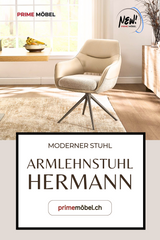 Hermann Armelehnstuhl 360 Grad Drehbar beige