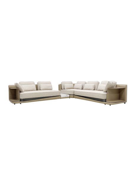Ecksofa R Portofino Italy beige - Prime Möbel