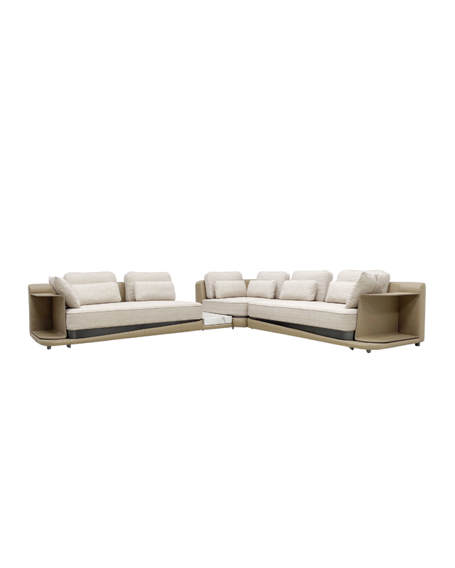 Ecksofa R Portofino Italy beige - Prime Möbel
