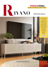 Lowboard Rivano 200×60×42cm – Beige matt