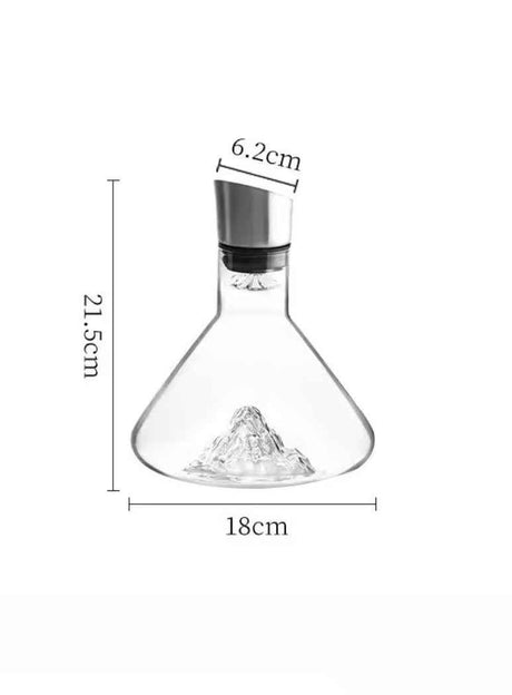 Prime Weinkaraffe Handgefertigt 1500ml SKULPTURALE GEBIRGE