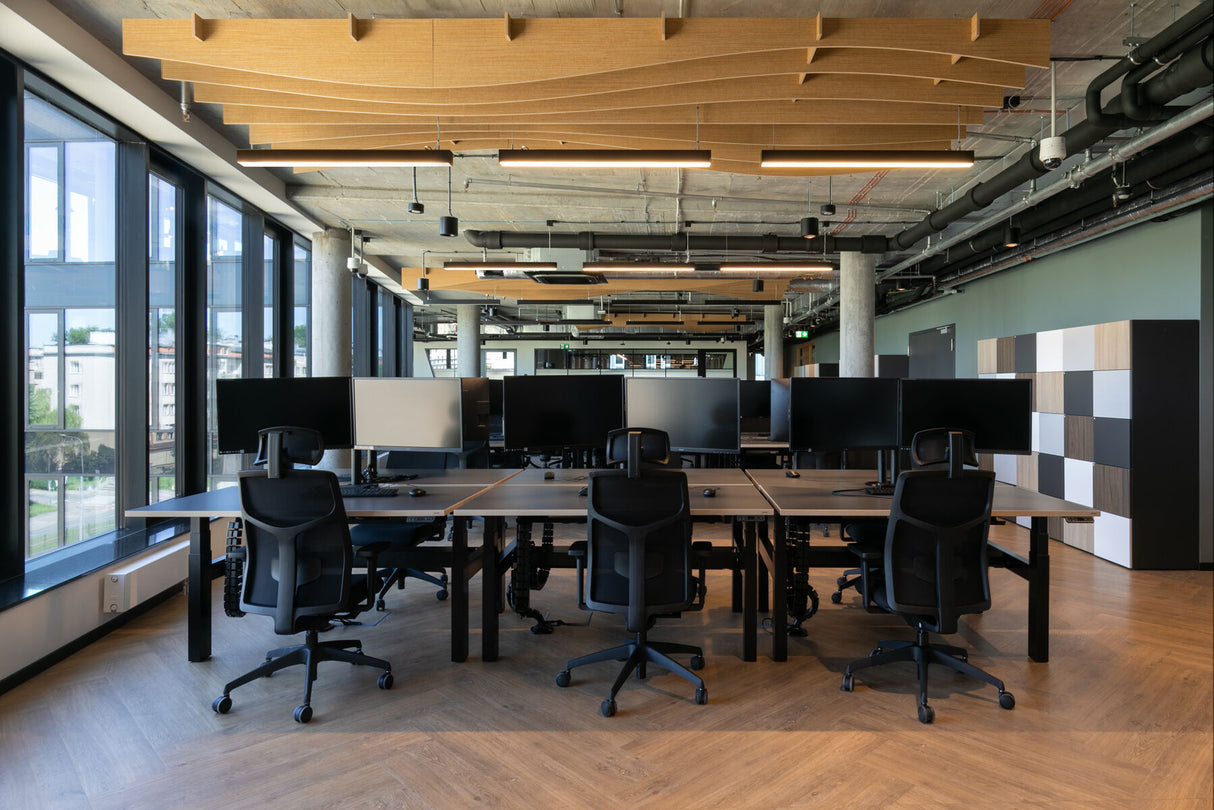 Sava Bürostuhl mit Kopfstütze dunkelblau /schwarz - Prime Möbel