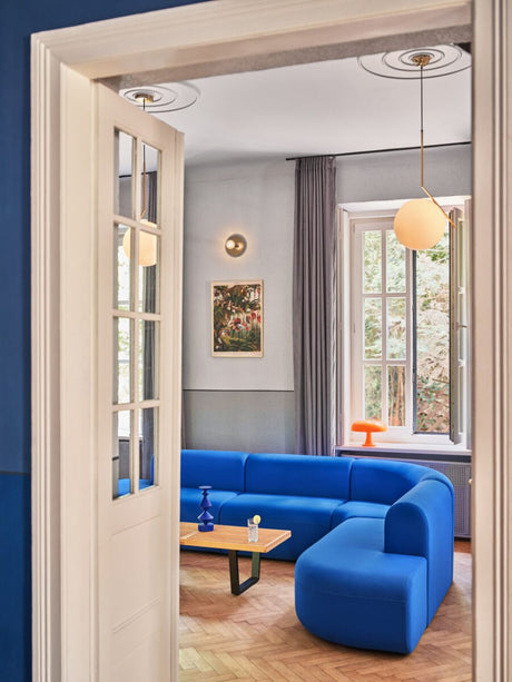 Artiko Ecksofa Himmelblau - 320cm x 230cm Blue Line
