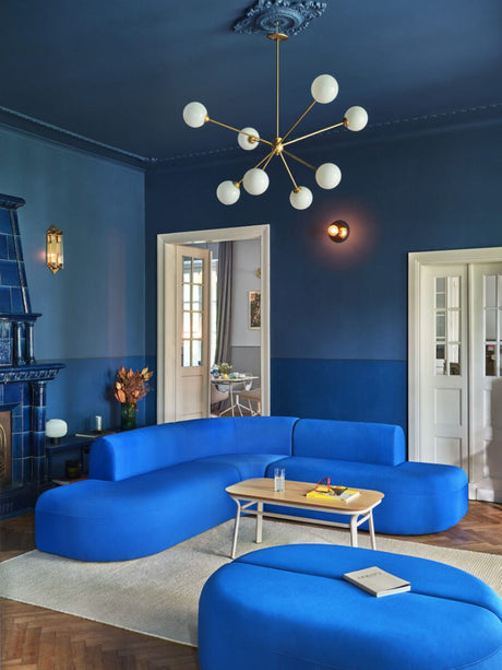 Artiko Ecksofa Himmelblau - 320cm x 230cm Blue Line